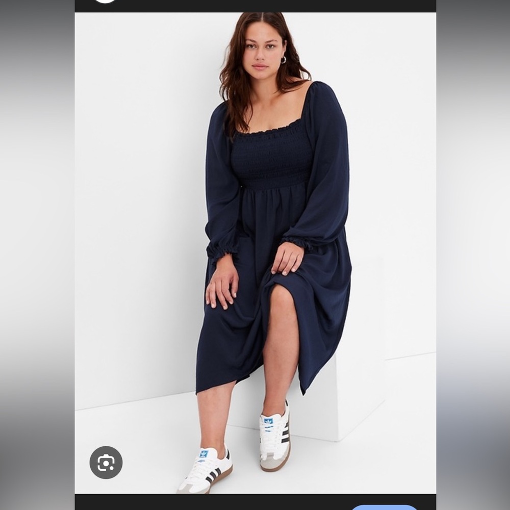 GAP Navy Long Sleeve Dress